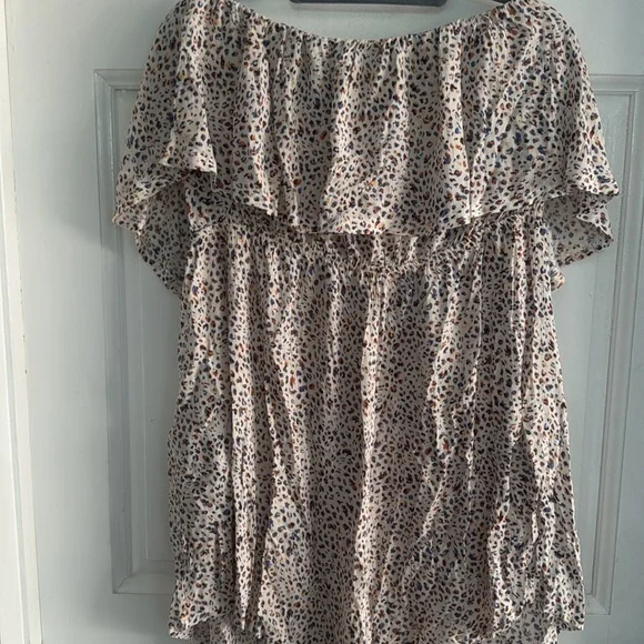 DAVI & DANI Leopard Print Blouse SZ 3X new W tags - Picture 3 of 3